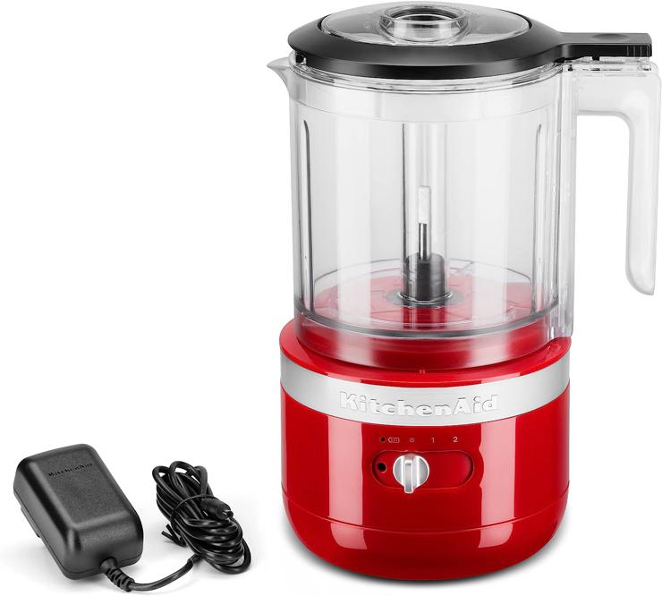KitchenAid KFCB519Er 5 Cup Cordless Food Chopper Empire Red