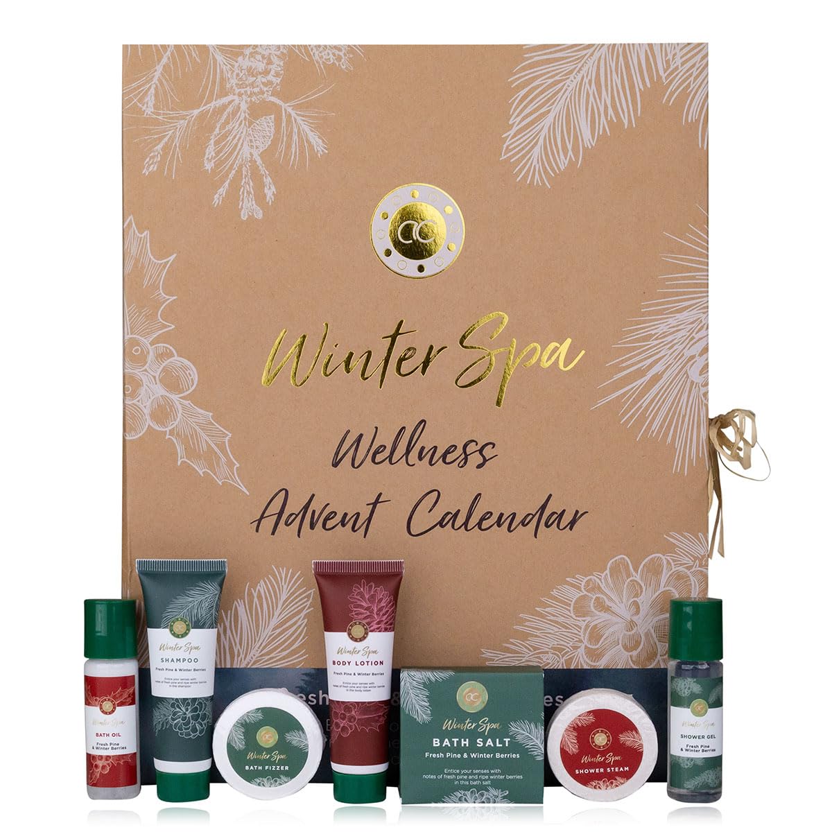 accentra Beauty Advent Calendar for Women \"Winter Spa\" with 24 Body Care and Accessories Products for a Varied and Well-groomed Advent Season