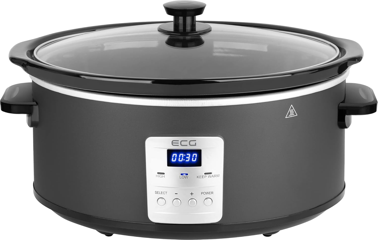 ECG PH 6530 Slow Master, 6.5 L, Electronic Control Panel with LED Display, Dark Blue/Black/Silver