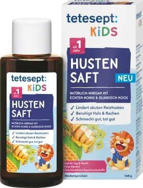 tetesept cough syrup kids honey & Icelandic moss, 168 g