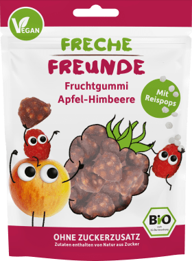 FRECHE FREUNDE Fruit rubber apple raspberry with rice, 30 g