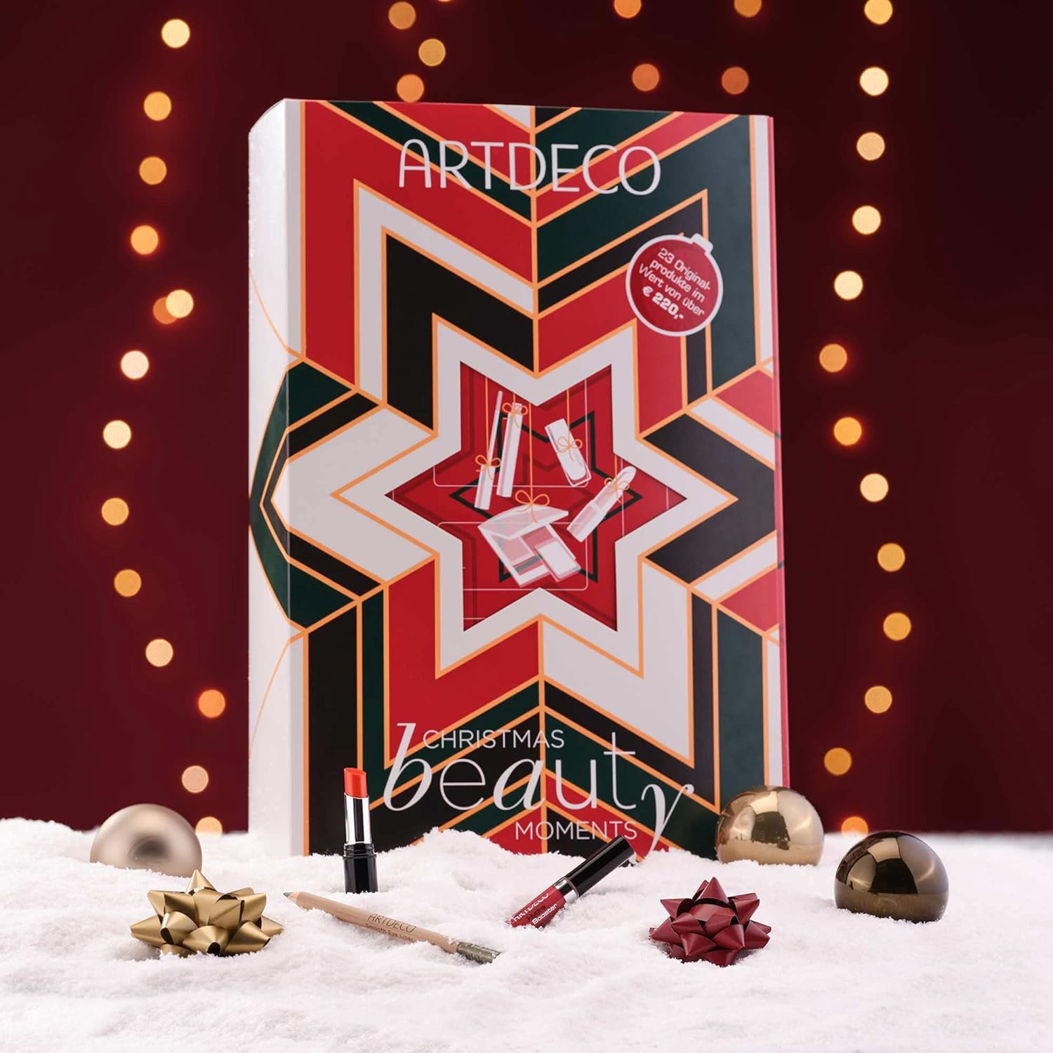 Jung Artdeco Adventskalender 2022 Beauty - Women\'s Cosmetic Advent Calendar Art Deco, 24 Gifts Value 220, Care Christmas Calendar Women, Advent Calendar Women, Red