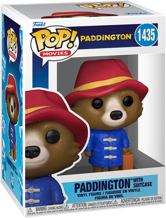 Funko POP! Movies: Paddington - Paddington with Case - Paddington Movie - Vinyl Collectible Figure - Gift Idea - Official Merchandise - Toys for Children and Adults - Movies Fans
