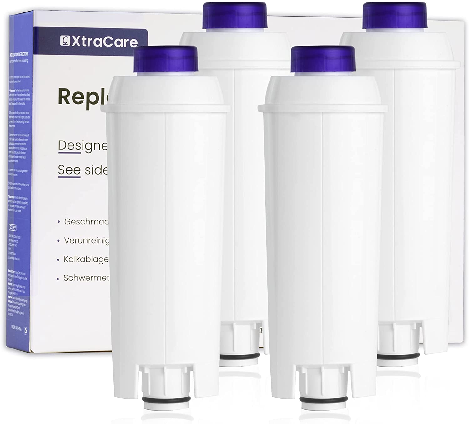XtraCare Water Filter for DeLonghi Coffee Machines, Compatible with Delongh