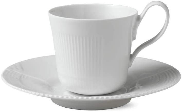 inclusive of German VAT Royal Copenhagen Elements 2-Piece Mug White 0.25L