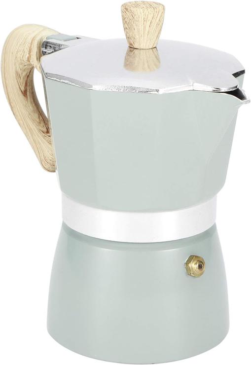 Viccilley Stove Espresso Machine Moka Pot Aluminum Octagonal Coffee Pot Kettle, 150 ml / 3000 ml, Easy to Use and Quick Cleaning Pot (300 ml)