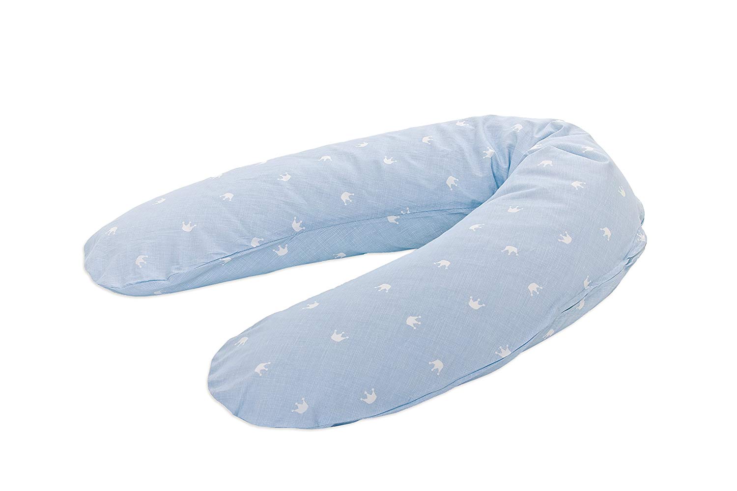 Traeumeland Träumeland T040508 Breastfeeding and pregnancy pillow/Design 11) with Low-Noise EPS Polystyrene Bead Filling/100% Cotton, Size 190 cm
