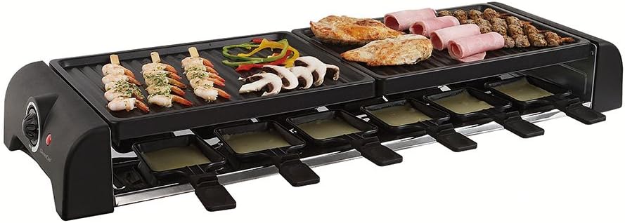 Livoo DOC185 Raclette Device for 12 People 1800 W Black