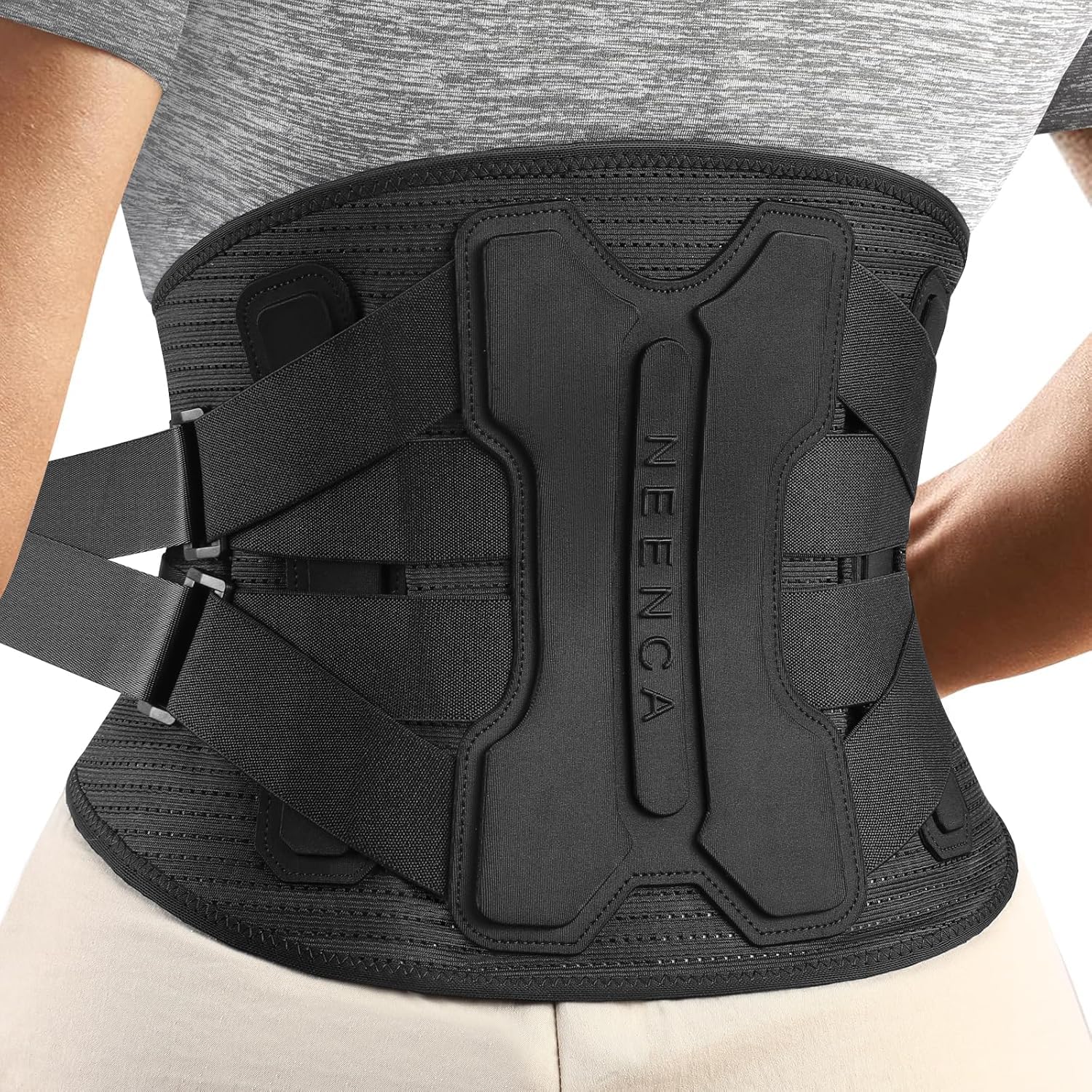NEENCA Store NEENCA Back Support Belt for Lower Back Pain Relief with Bionic Support System, Lumbar Support Belt for Women and Men with Lumbar Pad
