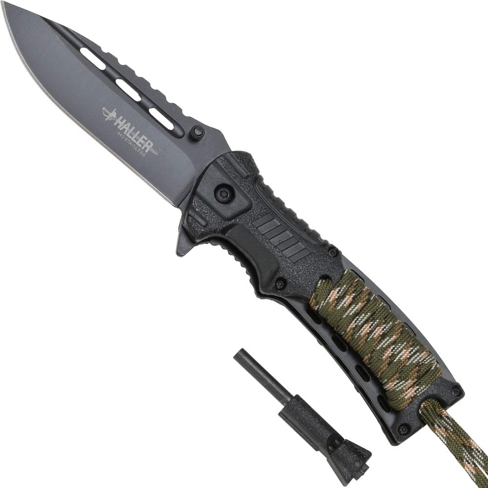 Haller Folding Knife with Camo Wrap