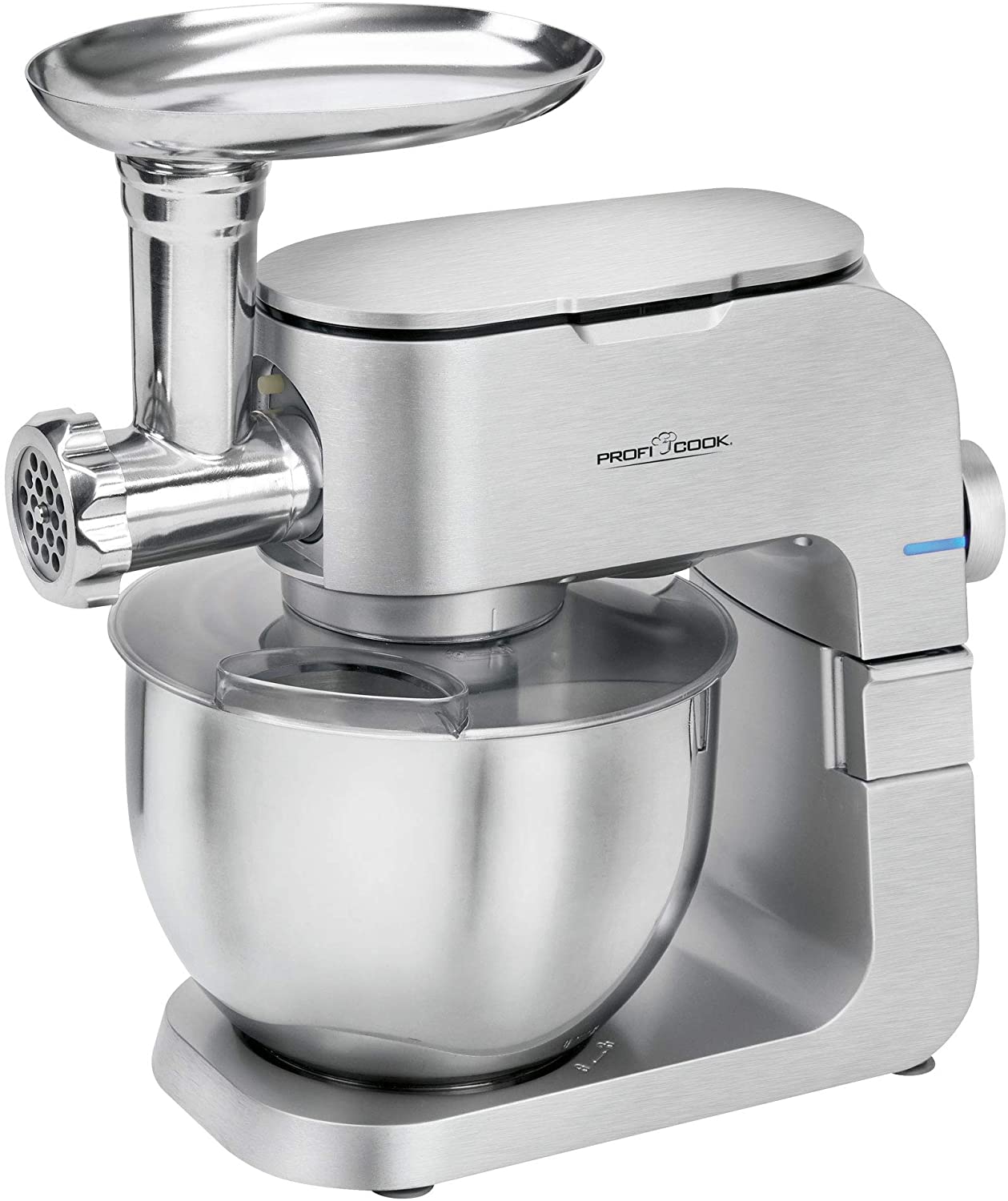 Profi Cook ProfiCook PC-KM 1151 2-in-1 Multi Food Processor and Meat Mincer with Die-Cast Aluminium Housing, 8 Speed Levels, 6.5 L Stainless Steel Bowl, Extensive Accessories, 1300 W