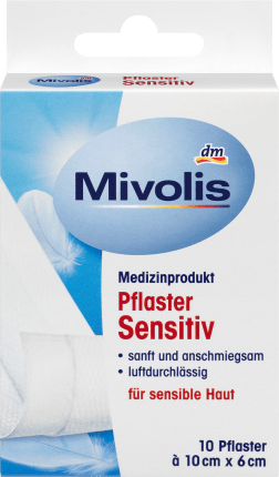 Mivolis Sensitive plaster 10 cm x 6 cm, 1 m