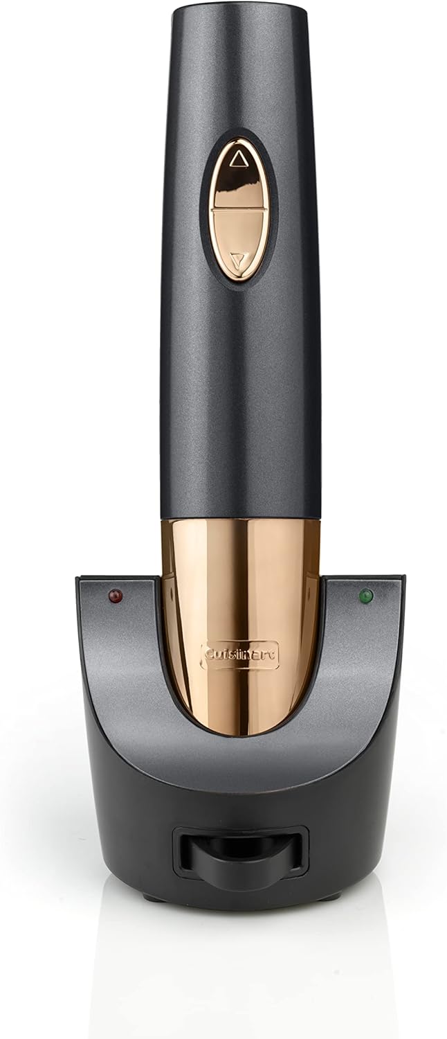 Cuisinart Store Cuisinart CWO50U Automatic Wine Opener with Vacuum Sealer Rechargeable Midnight Grey