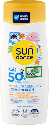 SUNDANCE Sun Milk Kids MED ultra sensitive SPF 50+, 200 ml