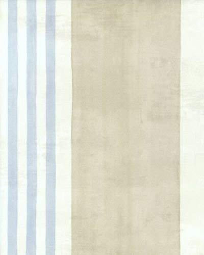 galerie-24 15906 - Idyllia Beige & Blue Striped Galerie Wallpaper