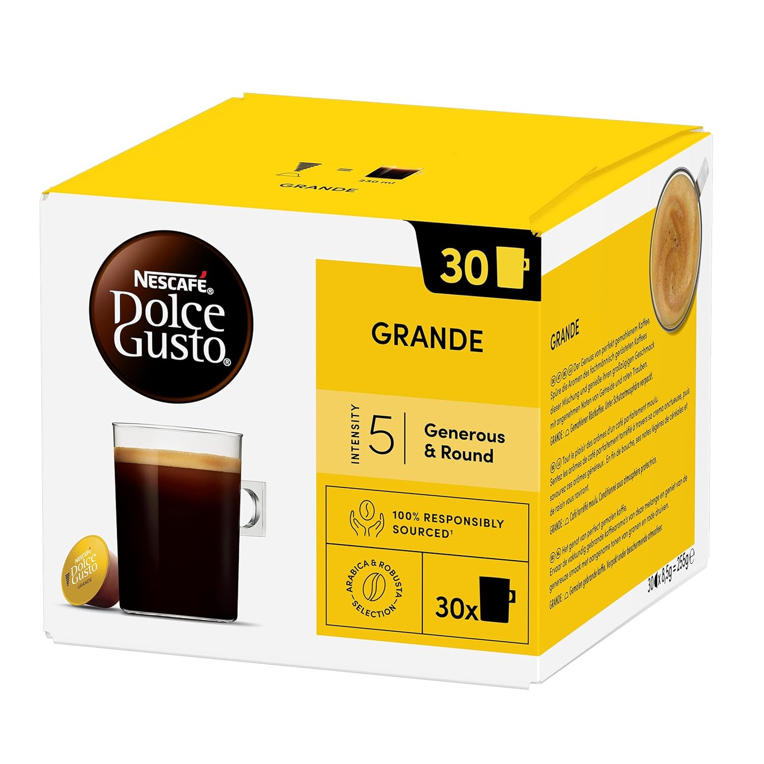 NESCAFÉ DOLCE GUSTO Grande Coffee Capsules Pack of 1 (1 x 30 Servings)