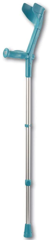 Rebotec Comfort-Soft Forearm Crutches With Anatomical Handle   Black