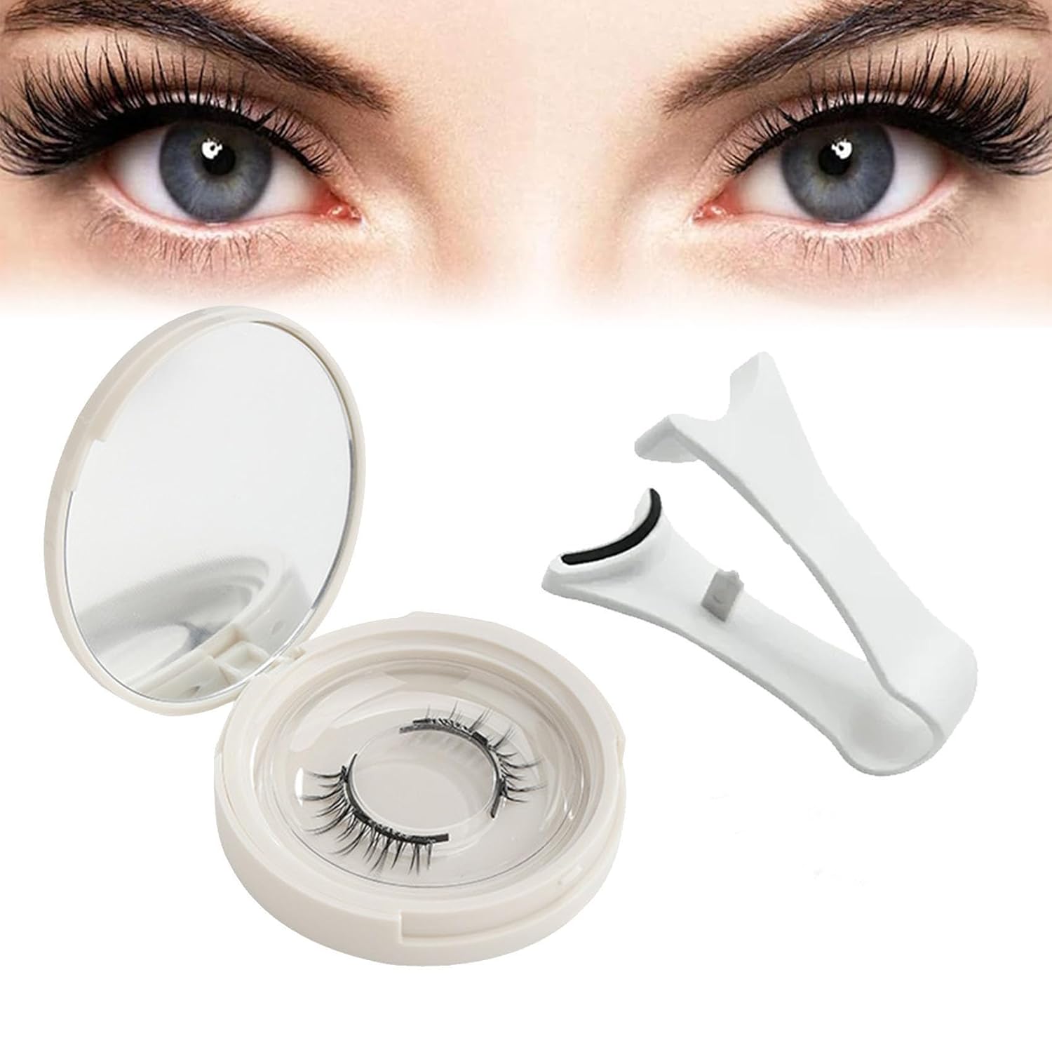 Generic Magnetic Ginani Eyelashes, Ginani Magnetic Lashes with Applicator, Ginani Magnetic Lashes, Ginani Magnetic Lashes with Applicator (Natural)