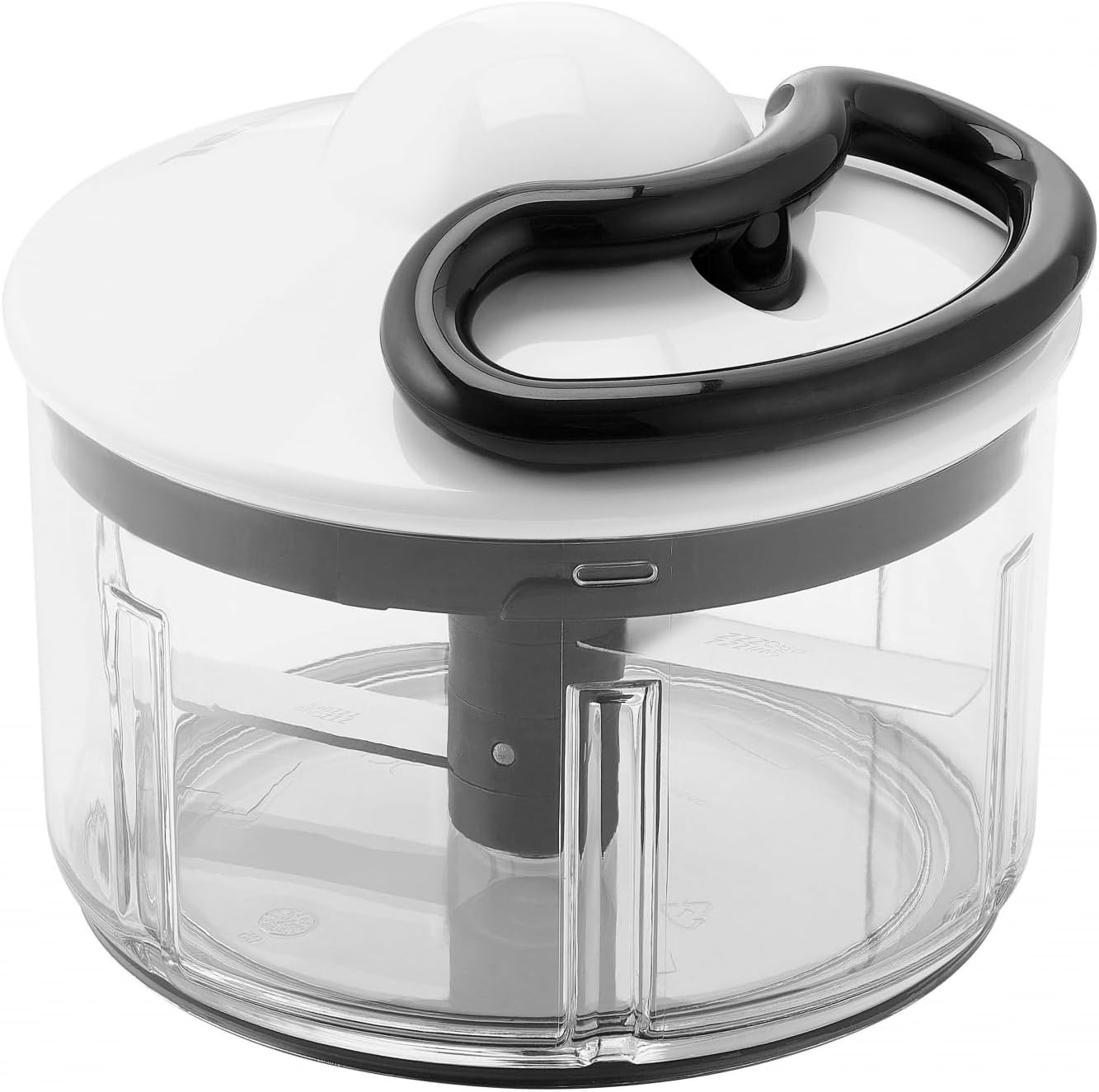 Tefal Store Tefal 5-Second Chopper K13303 Without Electricity Capacity 500ml Multi-Screaser for Vegetables, Fruits, Onions, Nuts, Garlic, Baby Food, White/Black/Transparent