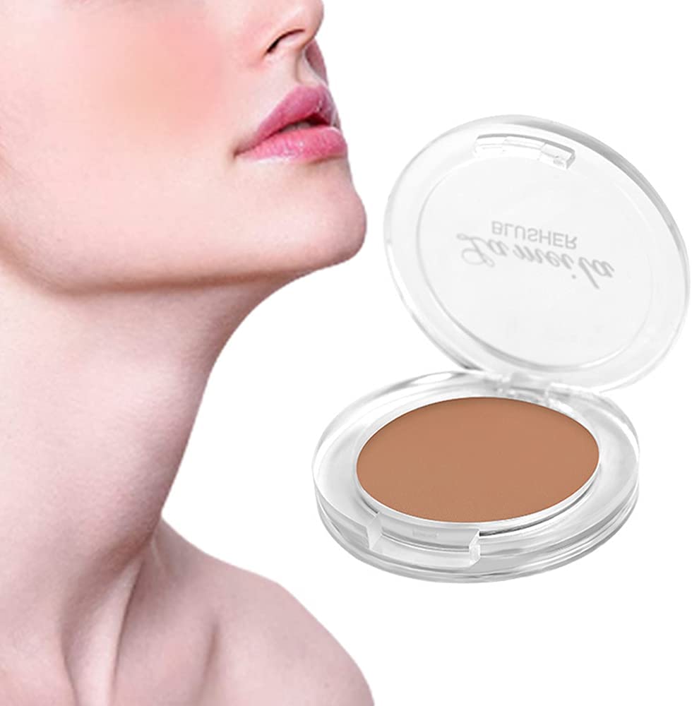 RALMALL 1 Peach Blush Palette Face Pigment Cheek Blush Powder Long Lasting Waterproof Face Blush Makeup Good for Women & Girls