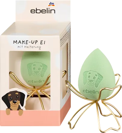 ebelin Makeup Egg with Holder You're PAWsome, 1 pc