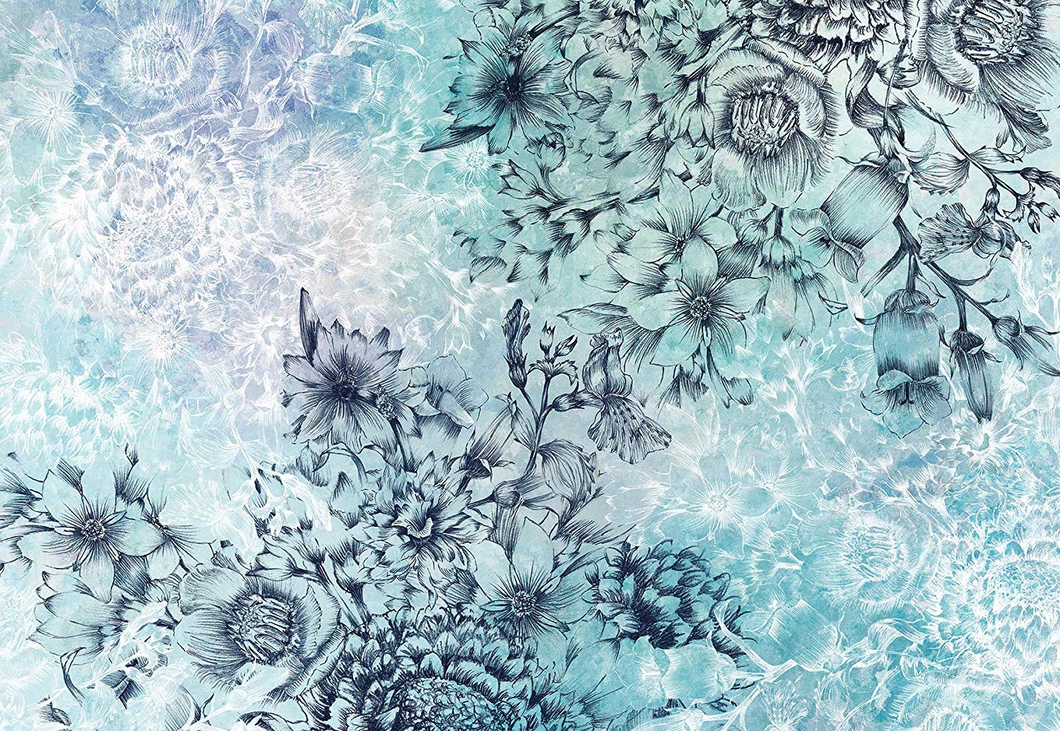 Komar Xxl4 071 Non-Woven Wallpaper Windflowers Size: 368 X 248 Cm (W X H), 