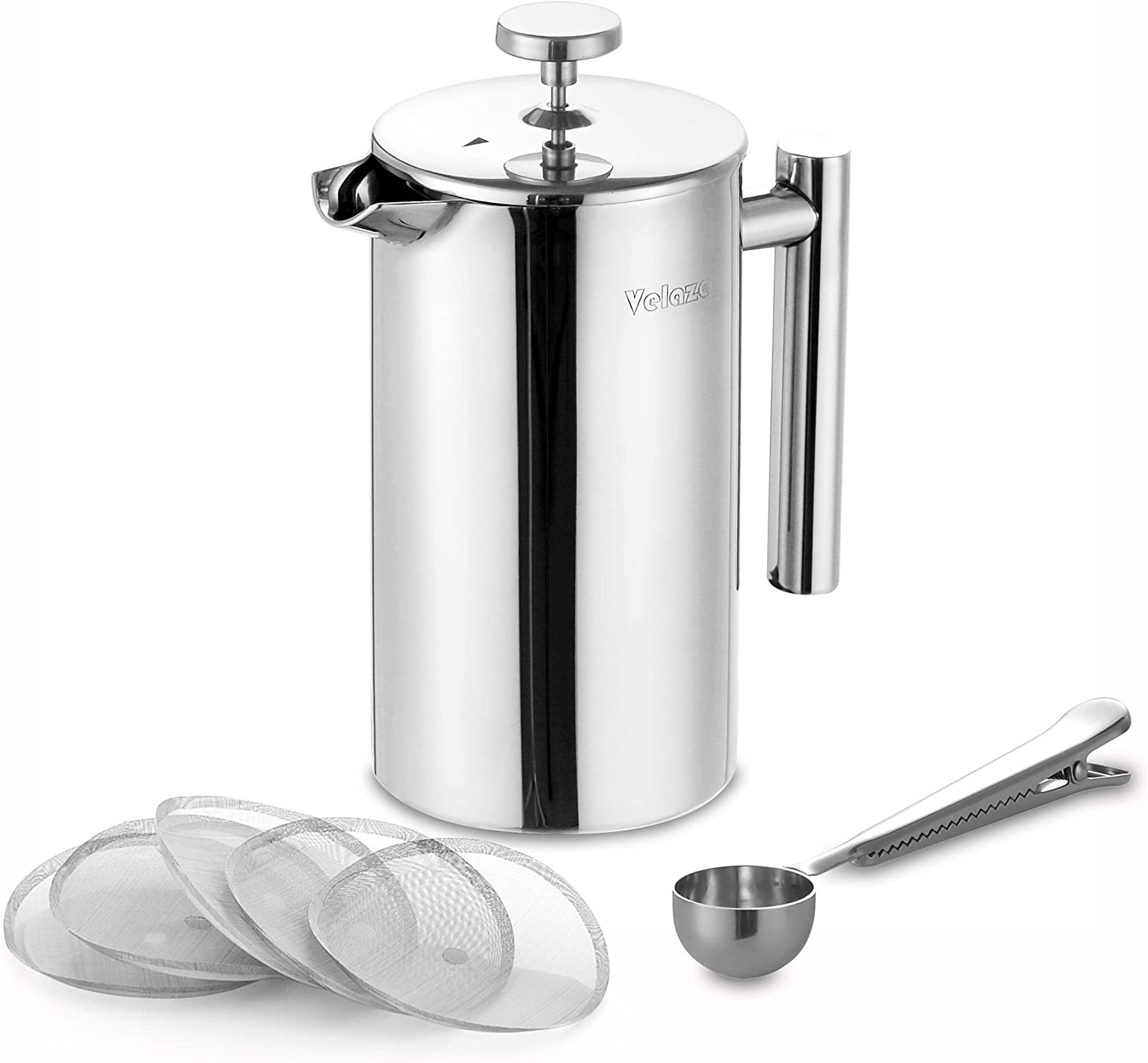 Velaze Stainless-Steel Coffee Pot, 1000ml