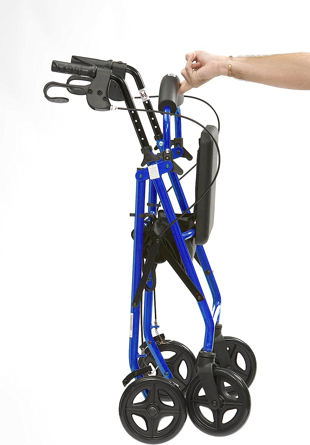Drive Medical R8BL-23 Lightweight Aluminium Padded Seat Rollator Blue