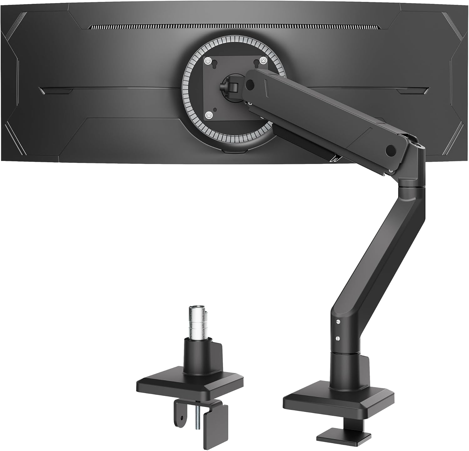 monTEK Store monTEK Monitor Mount for 17-45 Inch Screens, Monitor Arm Holds 1-16 kg, VESA 75/100, Monitor Mount with Tilts, Pivots, Rotates, Black
