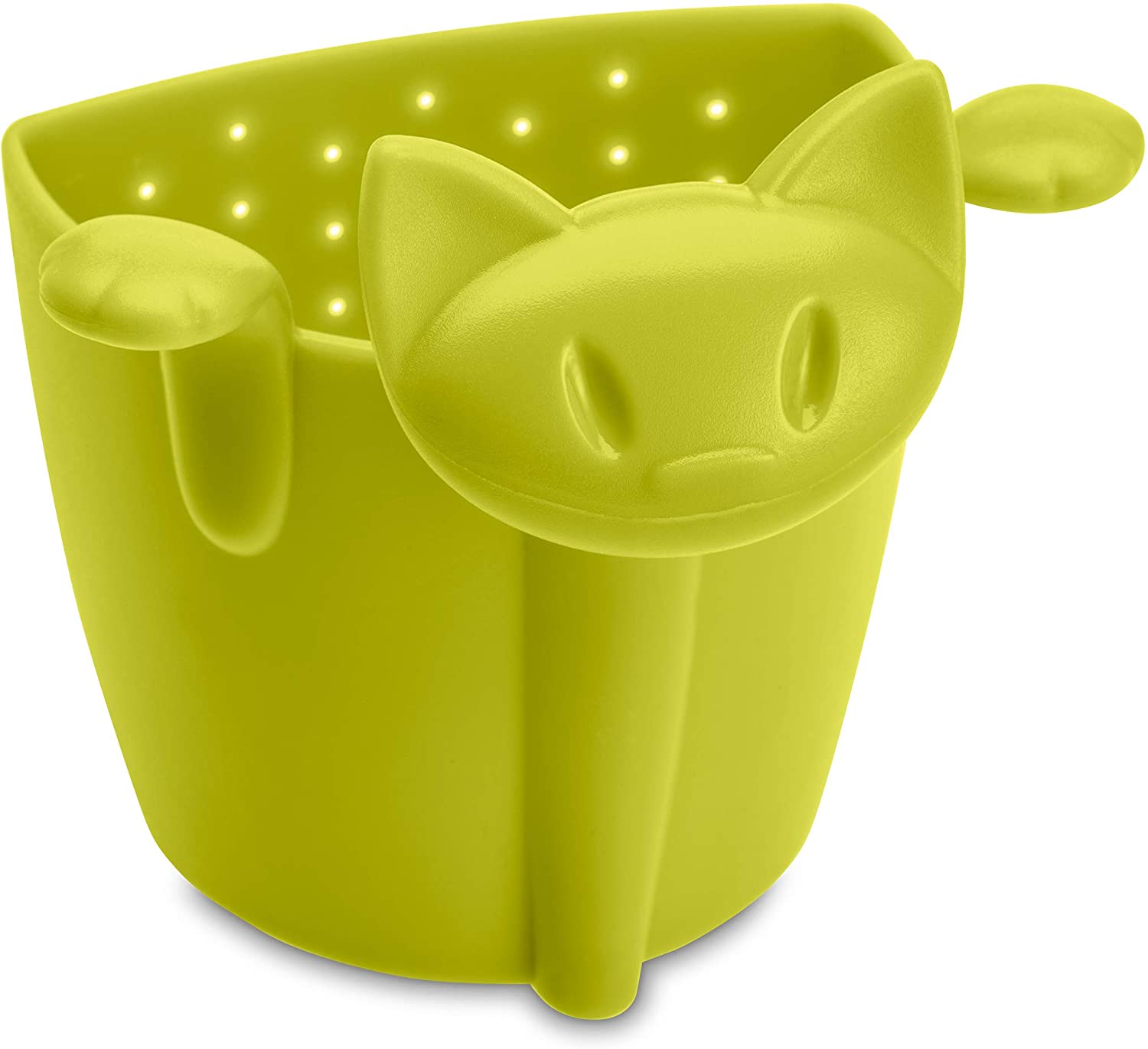 KOZIOL Plastic Mimmi Tea Strainer, Mustard Green