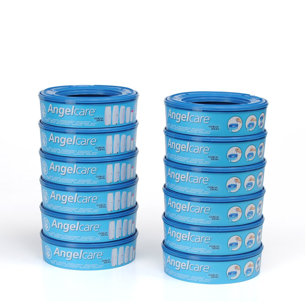 Foppapedretti Angelcare Refill Cassette for Maialino 12 Unità Bianco Nappy Bin