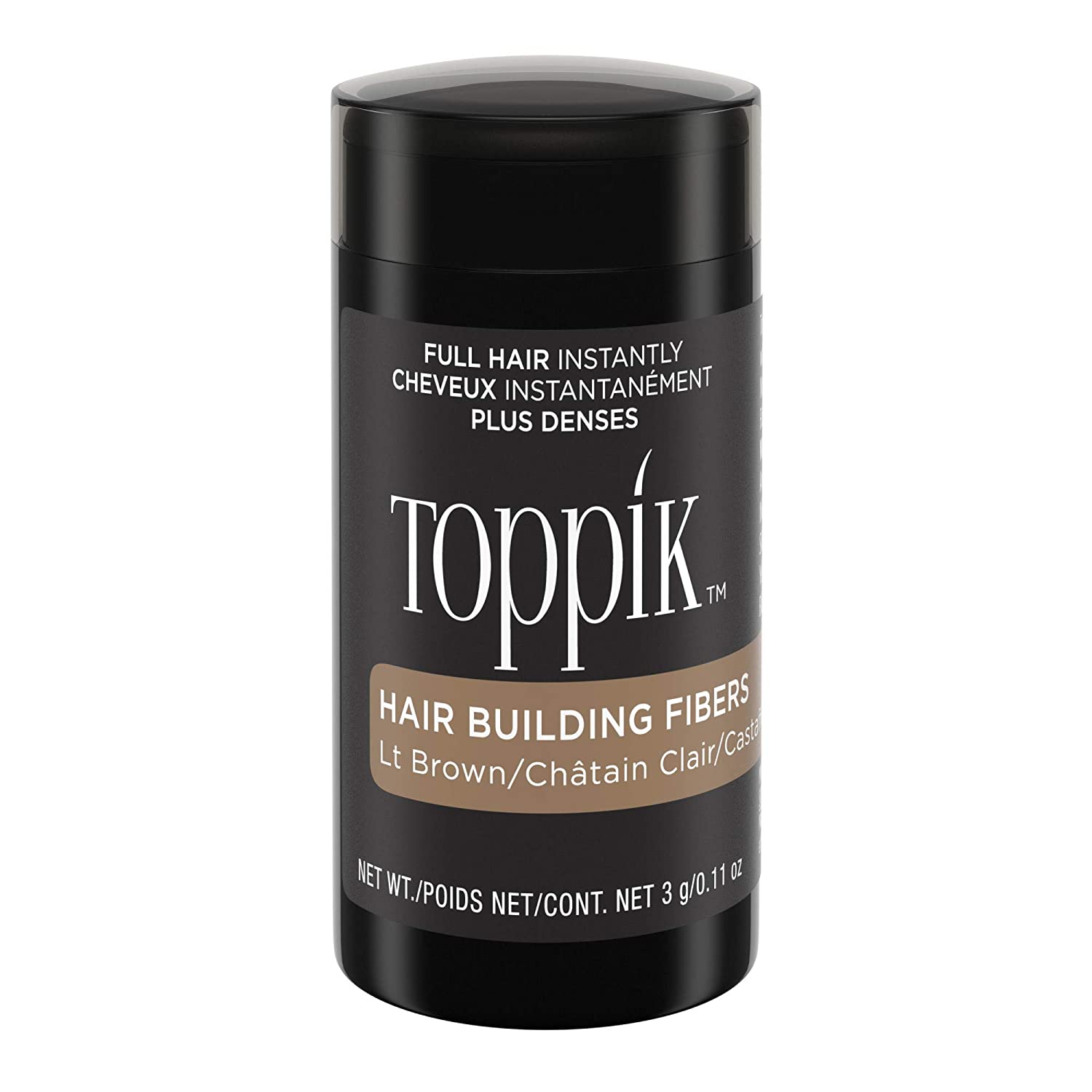 Toppik hair fibres for extra fullness, volume. 3 g Light brown