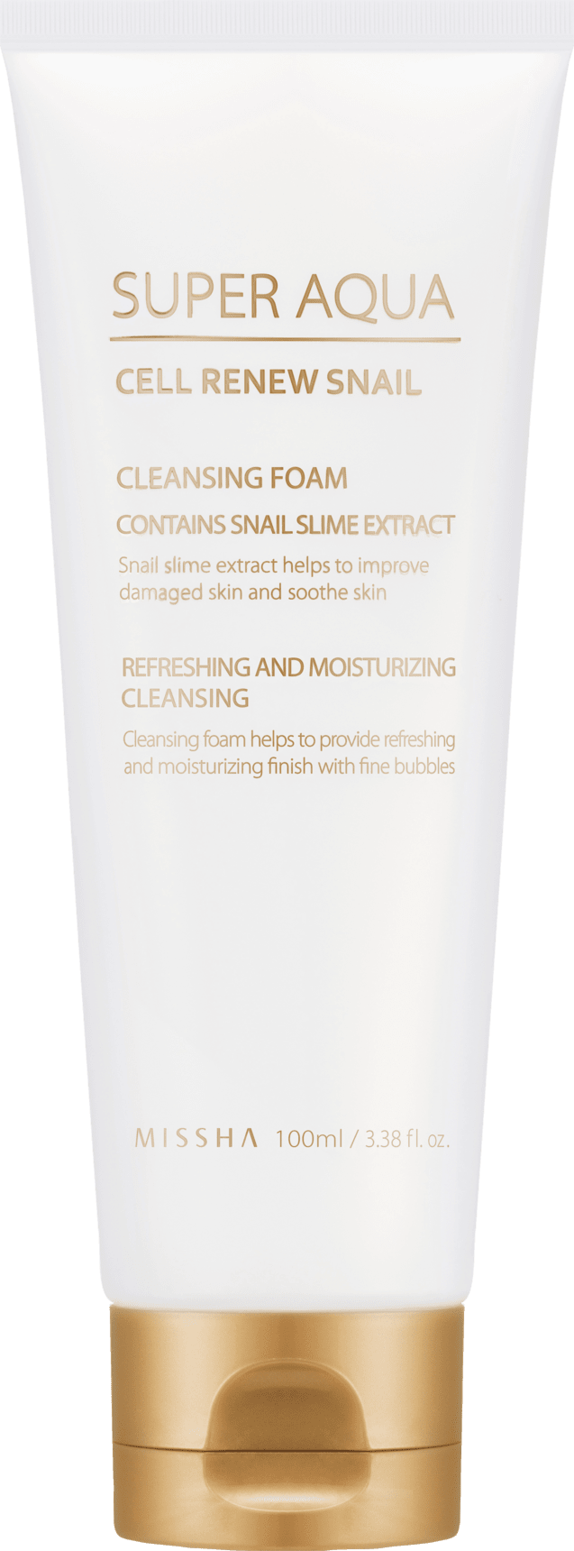 Missha Cleansing Foam Super Aqua Cell Renew Snail Cleansing Foam, 100 Ml