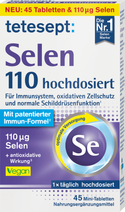 tetesept Selenium 110 high dose tablets 45 st, 12.6 g