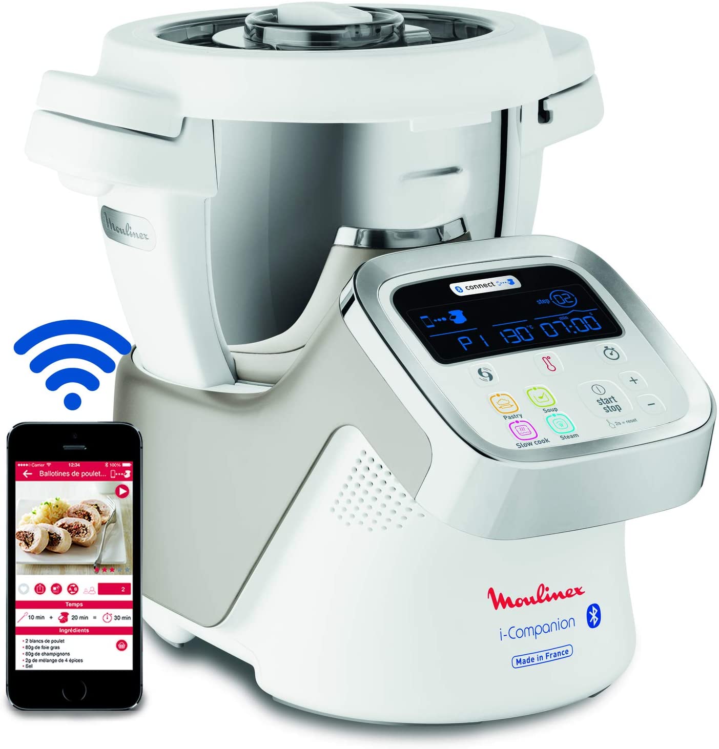 Moulinex hf9001 i-companion Multifunctional Food Processor Machine