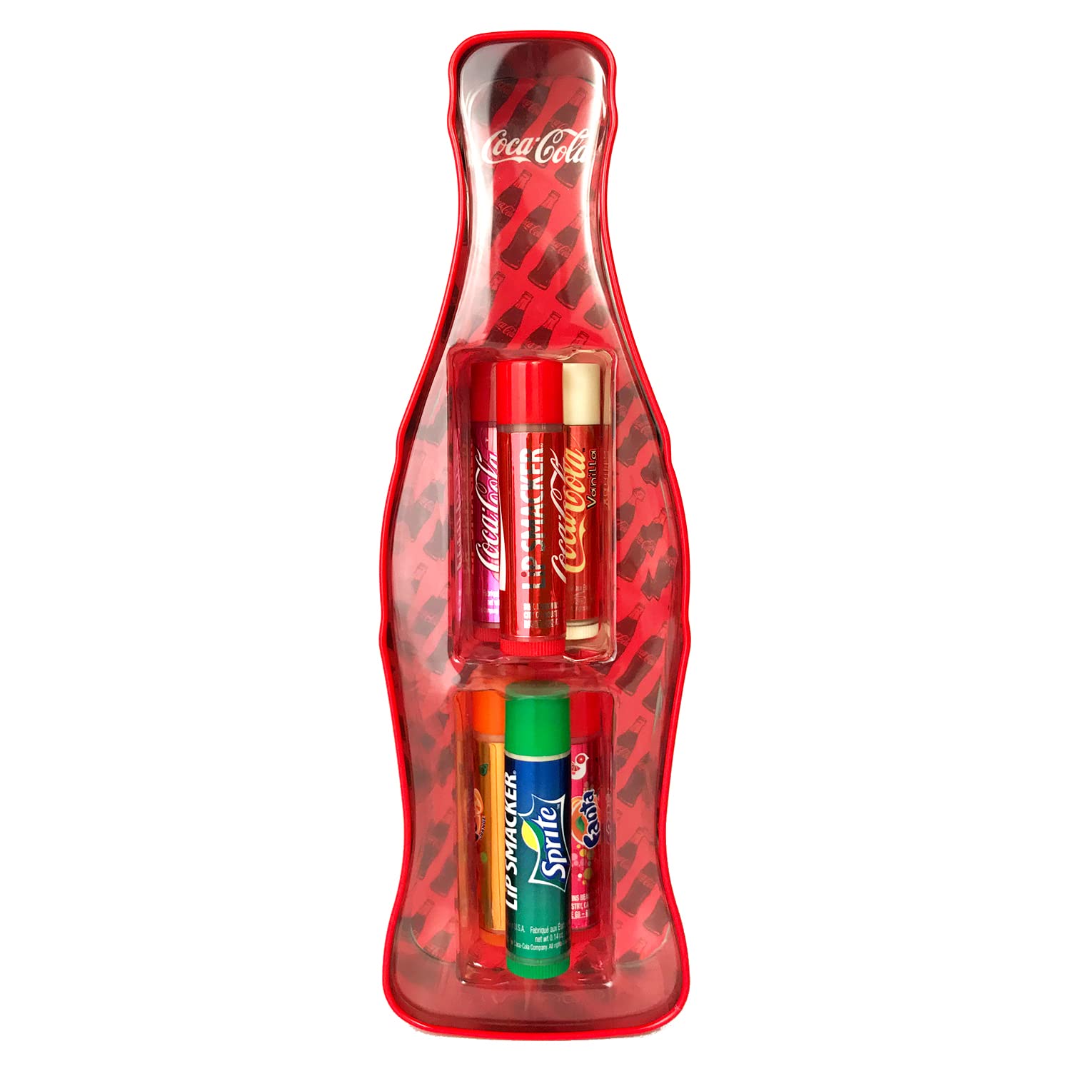 Lip Smacker Coca -Cola Vintage Tin Collection - Gift Set of 6 Various Flavours Lip Balms - Collector \ 'S Box With Iconic Coca -Cola Vintage Bottles - Gift Pack of 6