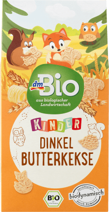 dmBio Children's snack butter biscuit spelled from 3 years, 125 g