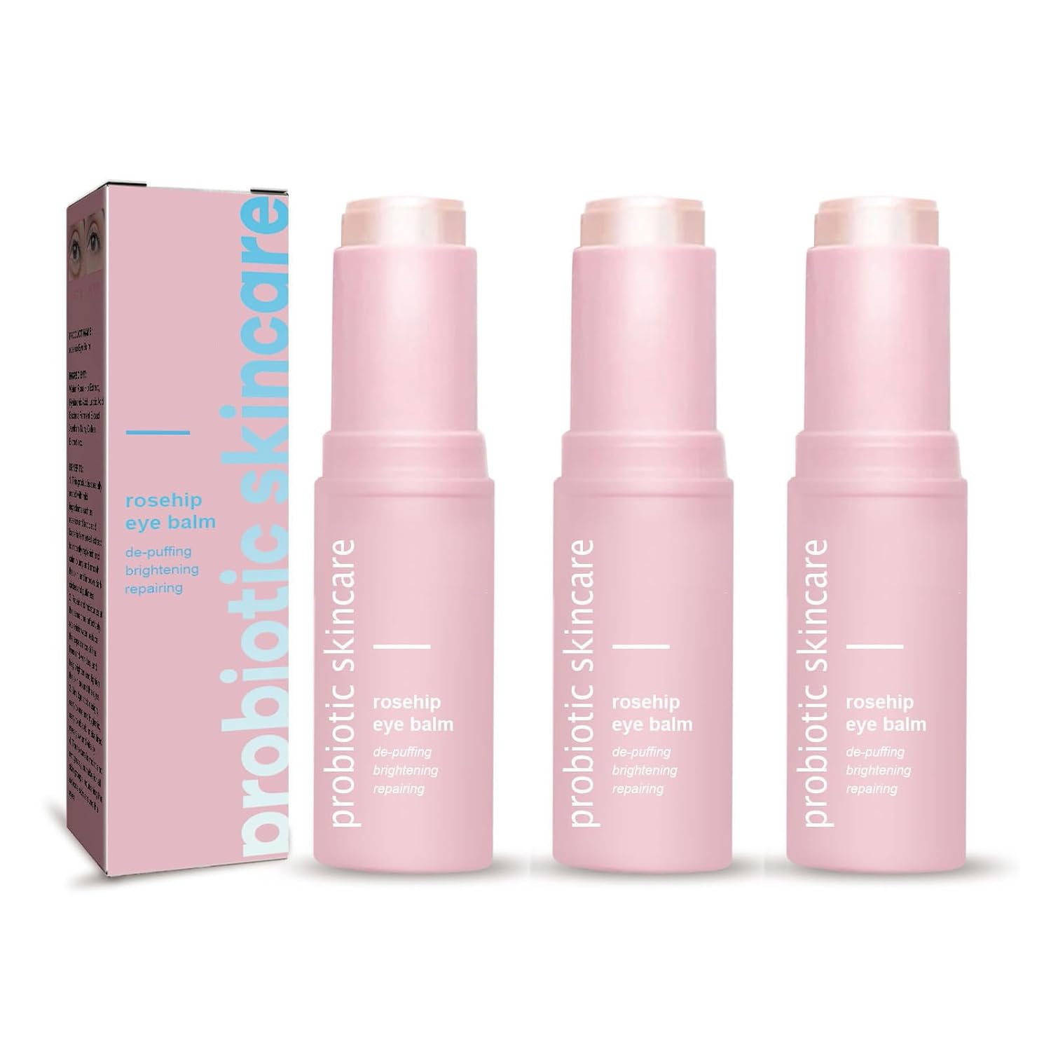 Rosehip Eye Stick, Eye Balm Stick, Under Eye Cream Anti Aging, Hydrating Multi Balm for Dark Circles and Puffiness, Eye Balm against Dark Circles and Puffiness, Reduces Wrinkles (3)