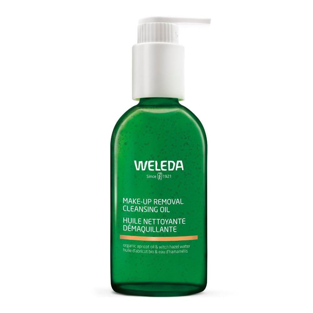 WELEDA Organic Make-Up Removal Cleansing Oil Fragrance-Free - Natural Cosmetics Cleansing Oil for Removing Make-Up, Cleans and Removes the Skin without Leaving Oily Feeling (Vegan, 150 ml)
