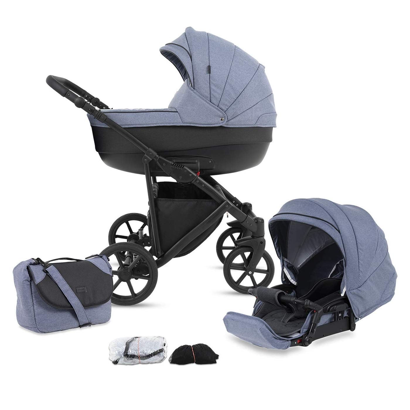 knorr-baby MADEIRA 2620-02 Combination Pushchair Black