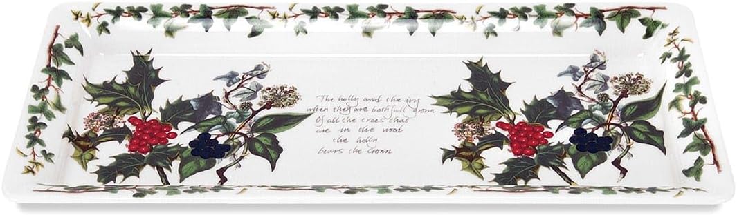 Portmeirion The Holly & Ivy Sandwich Tray, Multi-Colour
