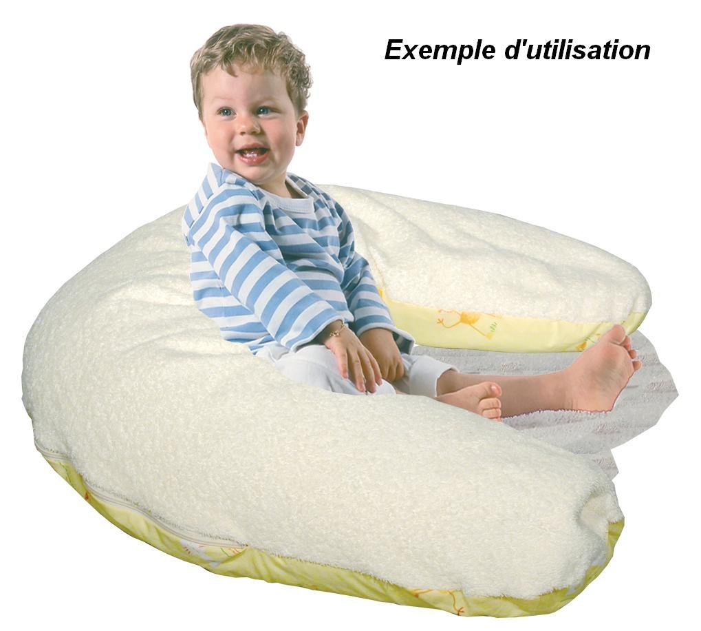 Unbekannt Looping Terry Nursing Pillow - Vanilla