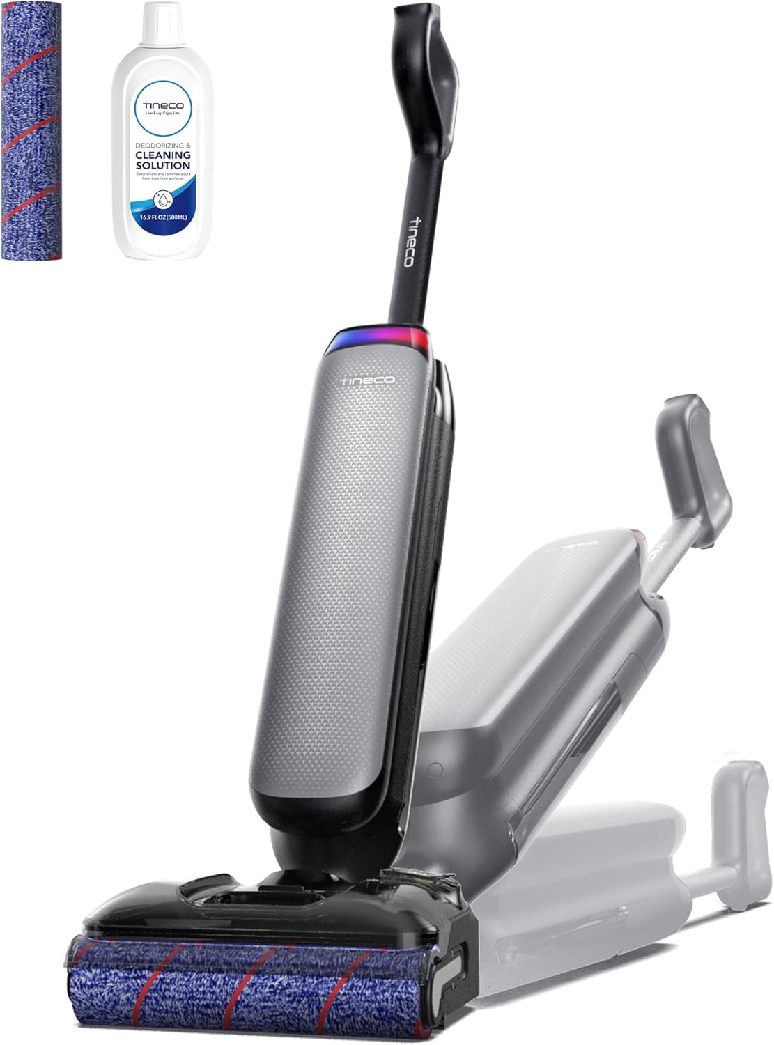 Tineco Floor One S7 Artist Wet Dry Vacuum Cleaner, 22 kPa Wet Vacuum Cleaner, DualBlock Anti-Tangle Design, 85°C Flashdry, 50 Minutes Runtime, Double-Sided Cleaning, 180° Lay-Flat Vacuum Cleaner for