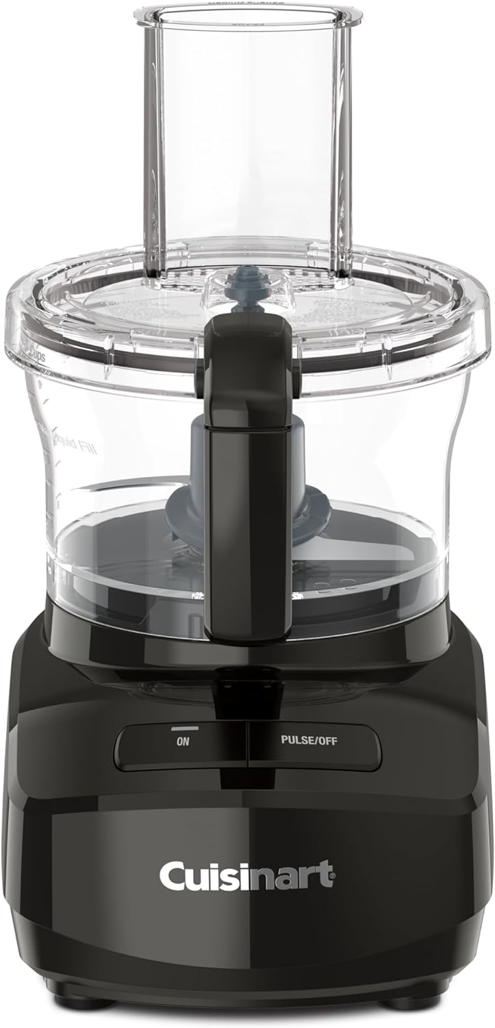 Cuisinart 7-Cup Food Processor - Sleek and Modern Design with Two Easy Controls and Universal Blade for Chopping, Mixing and Doughing, Black