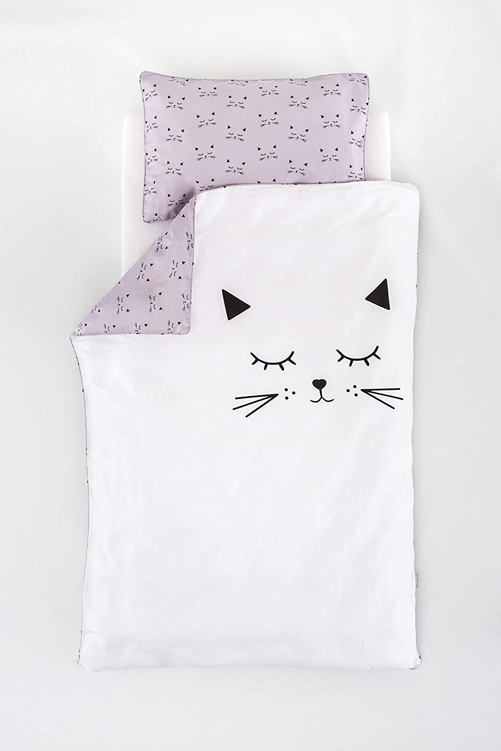 Traeumeland Träumeland TT18202 Bed Linen Cuddly Cat 100/135 + 40/60 Multi-Coloured