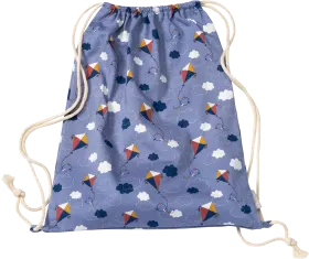 ALANA Gym bag with dragon pattern, blue, approx. 32 x 40 cm, 1 piece