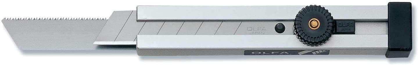 Olfa Cutter 2 In 1 Battery CS2 CS-2 Blade Standard Cut Blade Scroll Wheel with Locking Blade and Handle Aluminium Saw Blade 18 mm