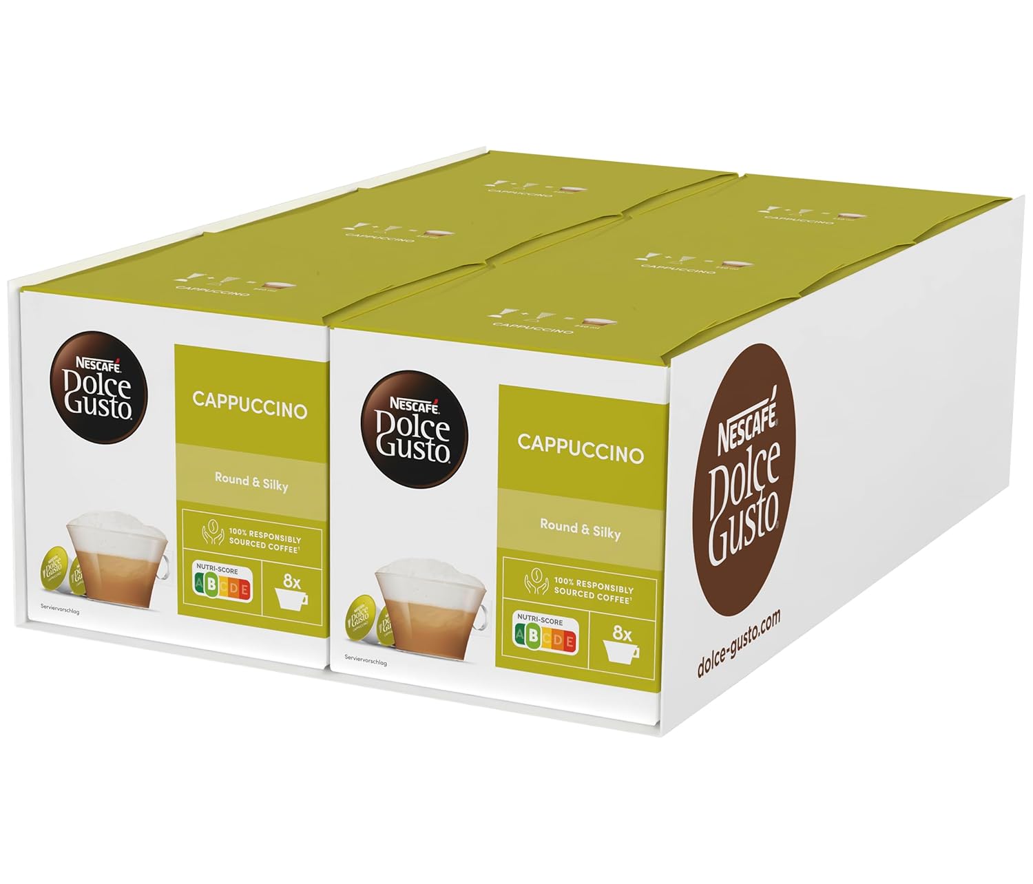 NESCAFÉ DOLCE GUSTO Cappuccino Coffee Capsules Pack of 6 (6 x 16 Capsules)