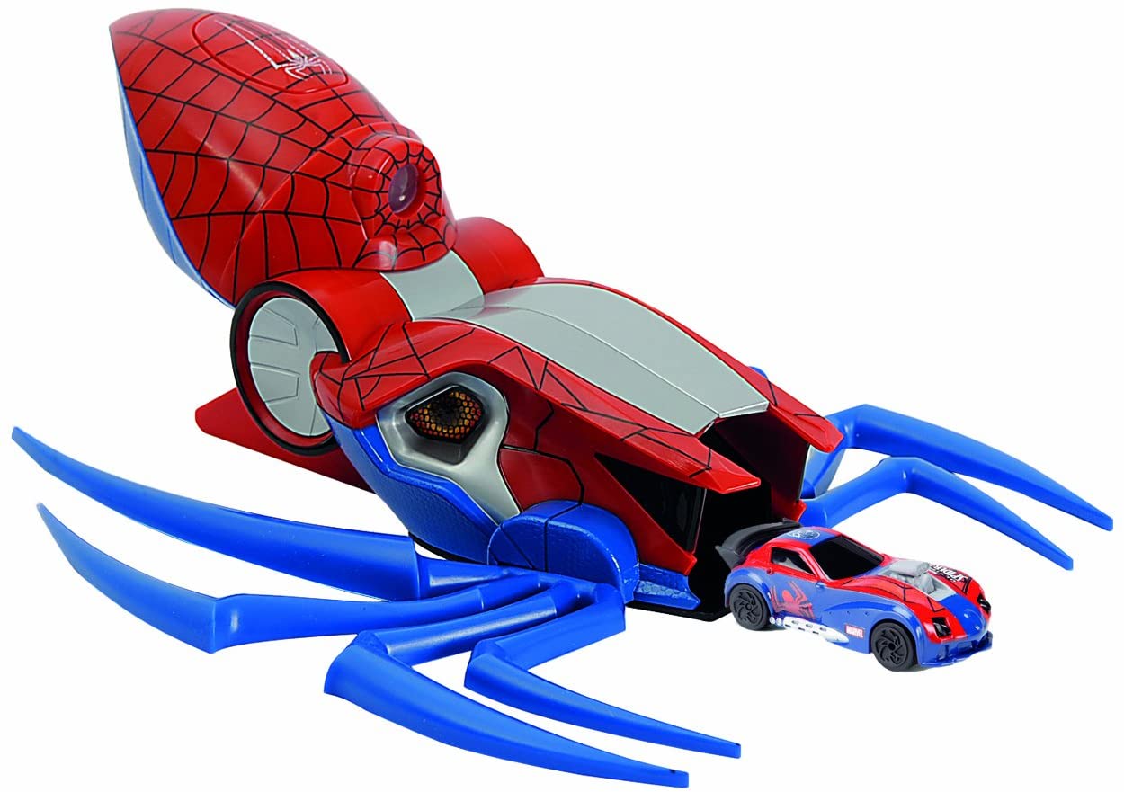 Majorette 213089815 Spider-Man Slam N Blast Launch Pad, Led Light For Proje