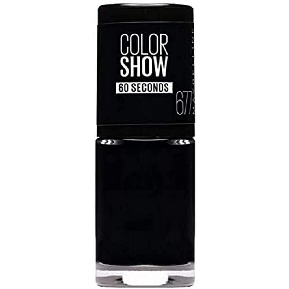 maybelline ColorShow Nail Polish, blackout ‎677